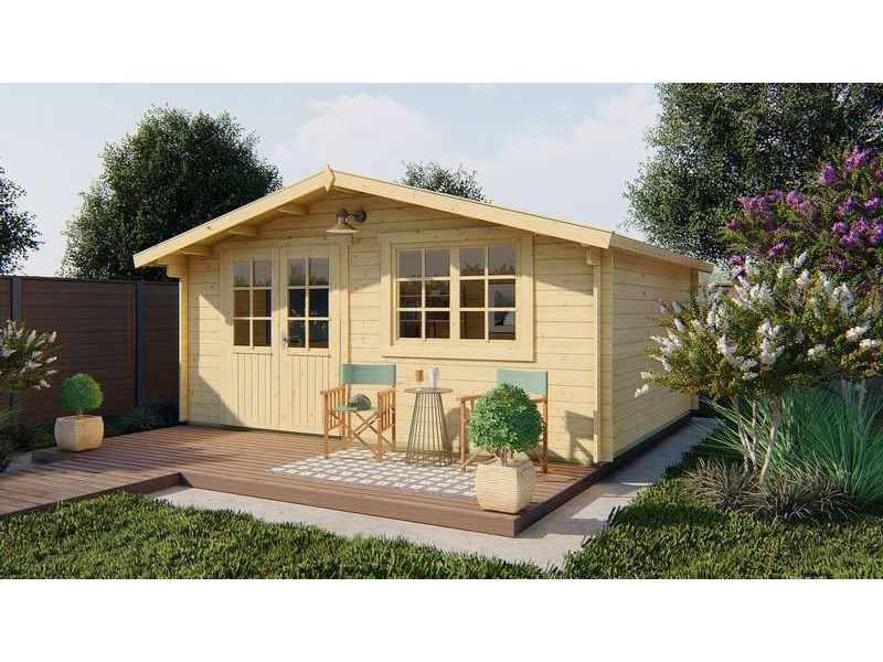 Chalet en bois 20m2 500x400cm DRESDE