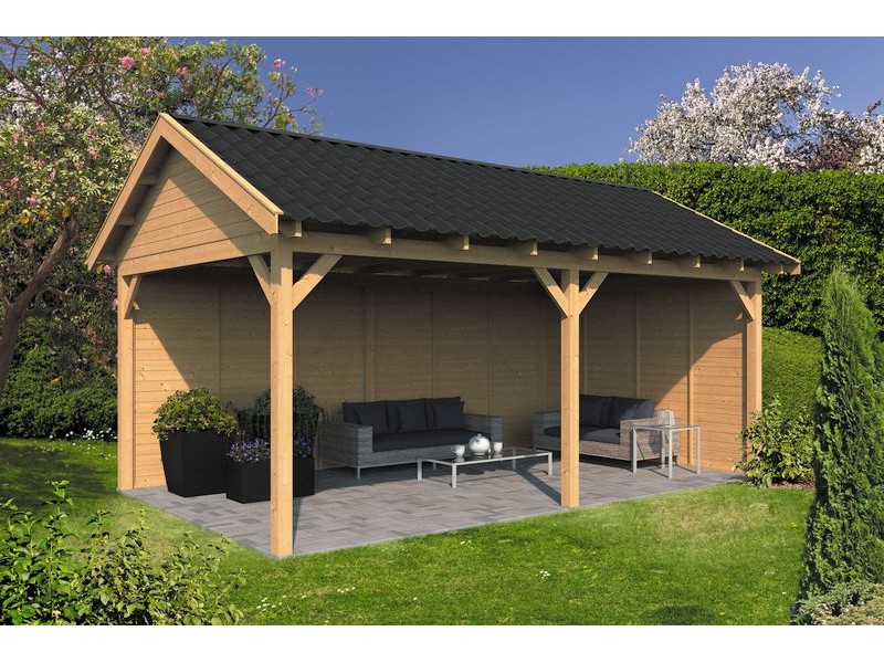 Pavillon ossature bois Hamar en mélèze/douglas Type 2