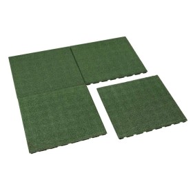 Tapis aire de jeu en caoutchouc vert Tapis aire de jeu en caoutchouc vert - Jardin et Chalet