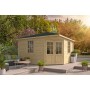 Chalet bois 14m2 400x400cm Lotte