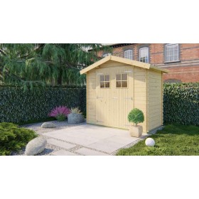 Abri de jardin 4m2 Violetta 150x260cm porte double Abri de jardin 4m2 150x260cm Malva