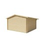 Chalet bois 16m2 420x420cm Inge