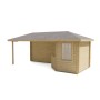 Chalet bois 5,3+7,0m2 250x575cm Niklas