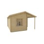 Chalet bois 16,5m2 410x500cm Johan