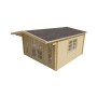 Chalet bois 17m2 430x430cm Laula