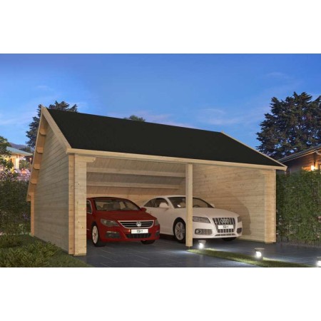 Garage / Carport 2 voitures 36m2 600x600cm Nysse