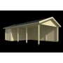 Carport garage bois 8+22m2 430x770cm Ever