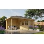 Chalet bois 9,6+8,7m2 350x575cm Christoffer