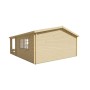 Chalet bois 21,8+11,4m2 540x663cm Nottingham