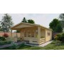 Chalet bois 21,8+11,4m2 540x663cm Nottingham