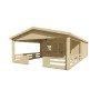 Chalet bois 27+21,8m2 540x963cm Brest