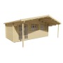 Chalet bois 20m2 595x300cm PIETRO