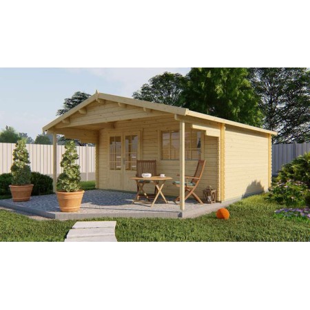 Chalet en bois 15m2 320x500cm CLASSE