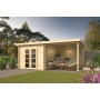 Chalet en bois 7,8+7,8m2 298x582cm HENRI