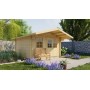 Chalet en bois 10,8m2 380x430cm SUNDERLAND 1