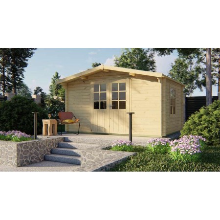 Chalet bois 12m2 300x400cm Dyre