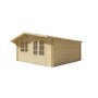 Chalet bois 25m2 500x500cm ROSIE