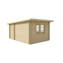 Chalet bois 14m2 450x330cm RHIN