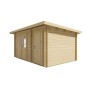 Chalet bois 14m2 450x330cm RHIN