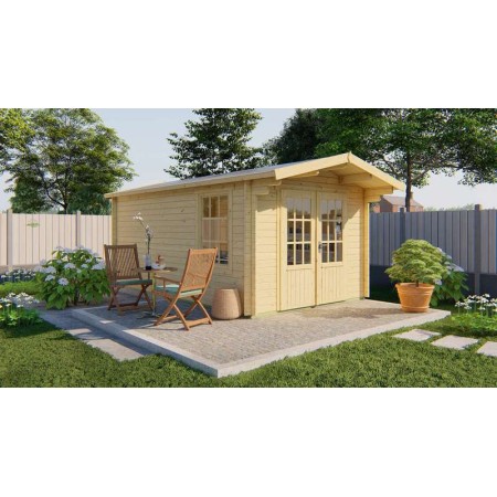 Chalet bois 15m2 300x500cm Julia