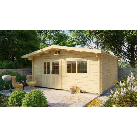 Chalet en bois 22,2 m2 500x500cm Dingle