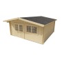 Chalet en bois 22,2 m2 500x500cm Dingle