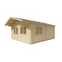 Chalet bois 70mm 26,3m2 500x600cm Niederland