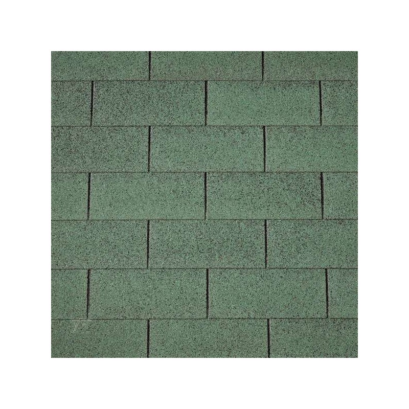 Bardeaux de toiture droits vert 3m2 (shingle)