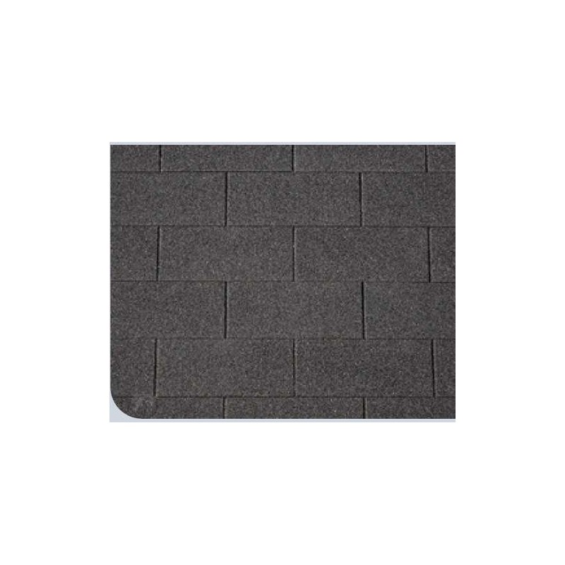 Bardeaux de toiture droits noir 3m2 (shingle)