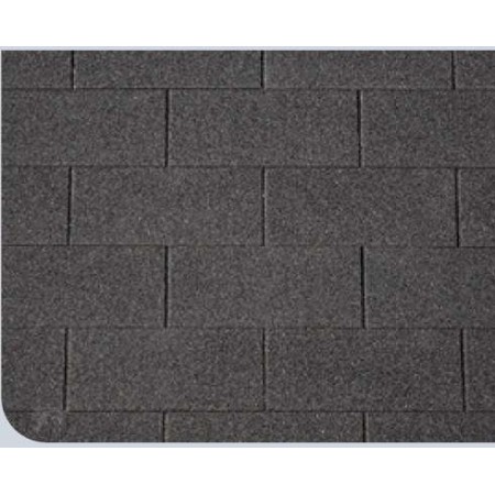 Bardeaux de toiture droits noir 3m2 (shingle)