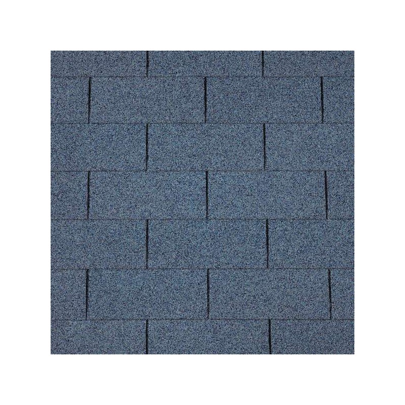 Bardeaux de toiture droits bleu 3m2 (shingle)