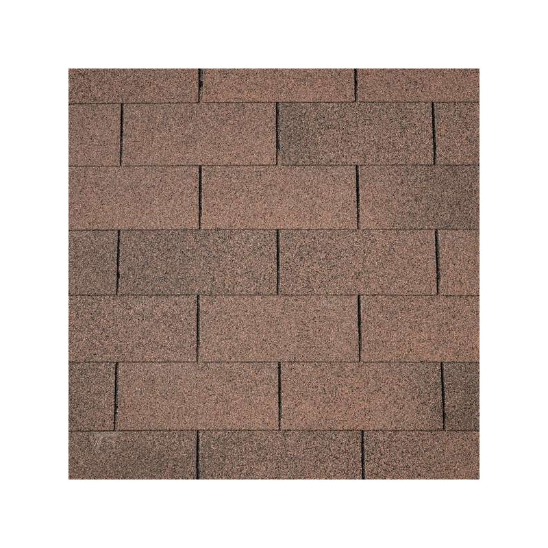 Bardeaux de toiture droits marron 3m2 (shingle)