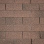 Bardeaux de toiture droits marron 3m2 (shingle)