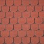 Bardeaux de toiture queue de castor rouge 3m2 ( shingle )