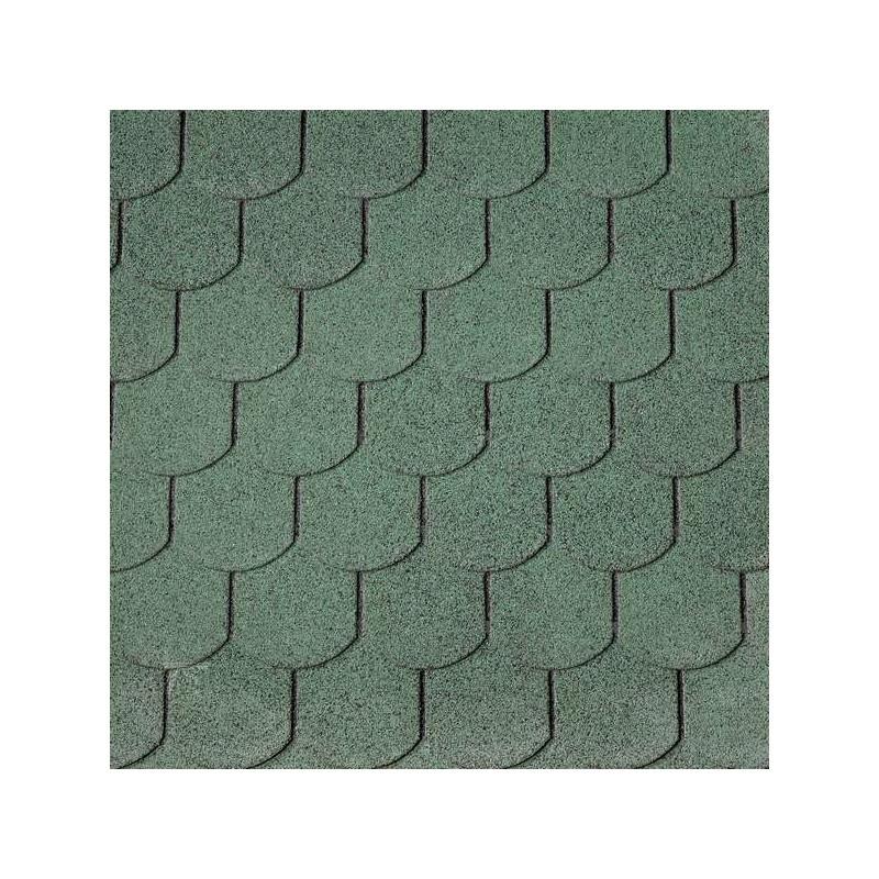 Bardeaux de toiture queue de castor vert 3m2 ( shingle )