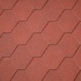 Bardeaux de toiture hexagonaux rouge 3m2 ( shingle )