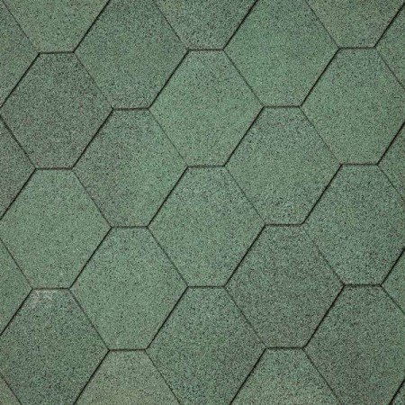 Bardeaux de toiture hexagonaux vert 3m2 ( shingle )