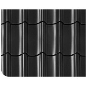 Kit profilés de panneaux de toiture au m2 noir Profilés de panneaux de toiture au m2 pour abri de jardin
