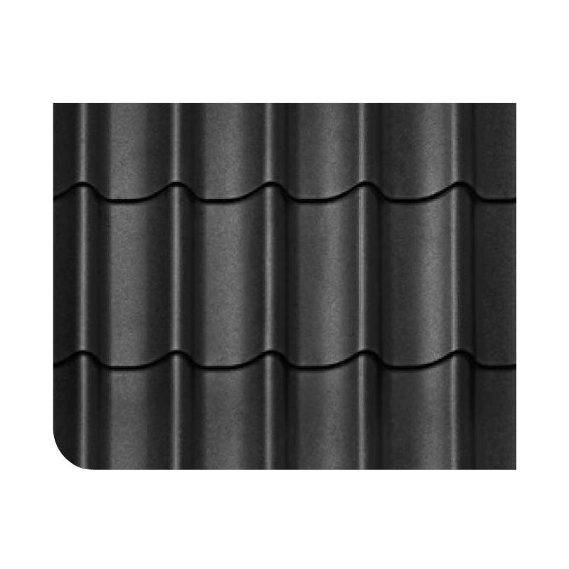 Kit profilés de panneaux de toiture au m2 Noir mats