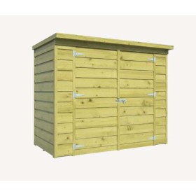 Armoire de jardin en sapin imprégné Armoire de jardin Hagenow en sapin imprégné