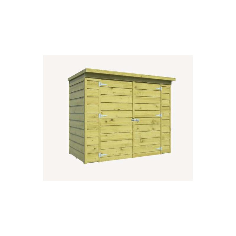 Armoire de jardin Hagenow en sapin imprégné