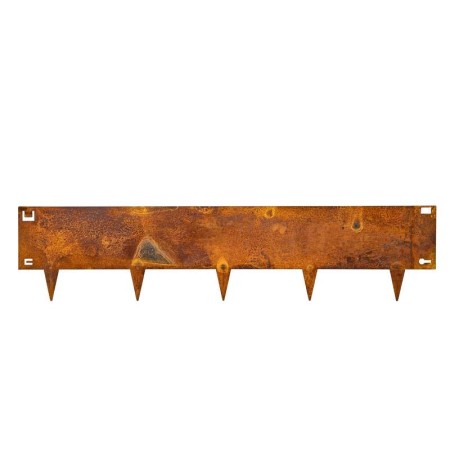Bande de bordure en acier 24cm 106x24cm