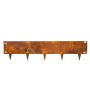 Bande de bordure en acier 24cm 106x24cm
