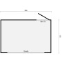 Plan du kiosque Bixente en bois 266x175cm - Parois prémontées