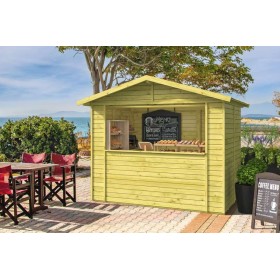 Kiosque Bixente en bois 266x175cm - Parois prémontées Kiosque Bixente en bois 266x175cm - Parois prémontées