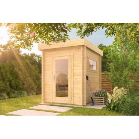 Abri de jardin 5m2 Sammy 200x250cm - 40mm - Toit plat Abri de jardin 5m2 Sammy 200x250cm - 40mm - Toit plat