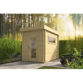 Cabane de jardin 6m2 Willy 200x300cm - 40mm - Toiture plate - Plancher Cabane de jardin 6m2 Willy 200x300cm - 40mm - Toiture plate - Plancher