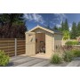 Abri de jardin bois 4m² Lucerne 205x205cm | Chalet 19mm avec toiture