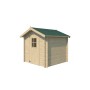 Abri de jardin 4m2 Lucerne 205x205cm - 19mm - Couverture incluse