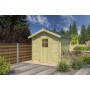Abri de jardin 4m2 Lucerne 205x205cm - 19mm - Imprégnation verte